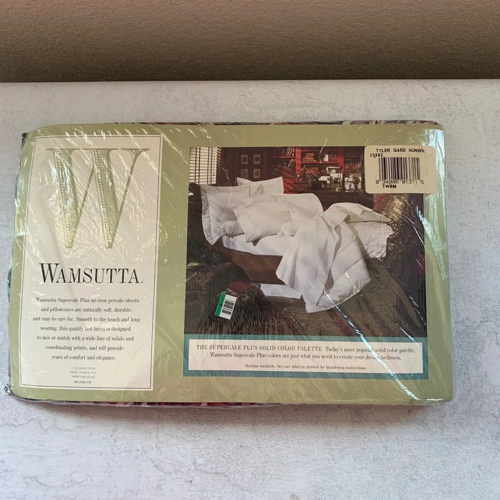Wamsutta Twin Fitted Sheet Tyler Garden Floral Multicolor 200TC Made in USA